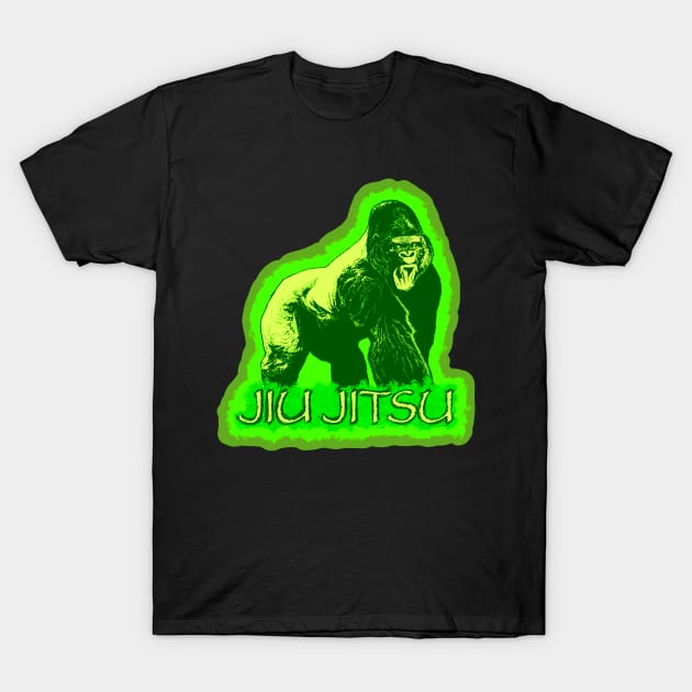 Gorilla Jiu Jitsu T-Shirt by undersideland